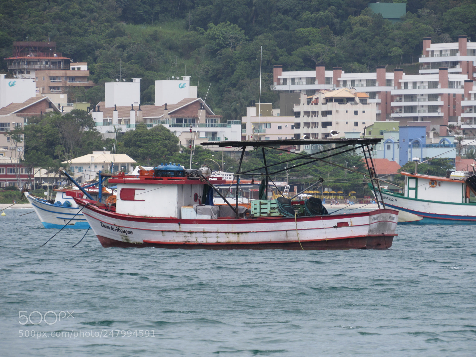Canon PowerShot SX520 HS sample photo. Fisherman's boat photography