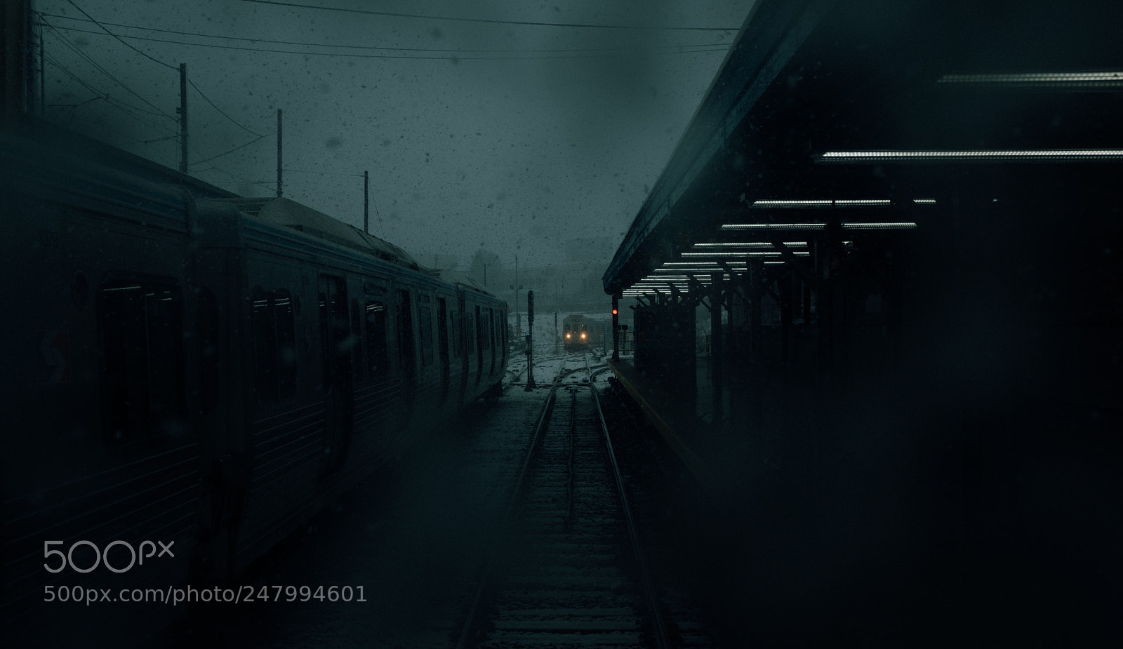 Fujifilm X100F sample photo. Snowy transport photography