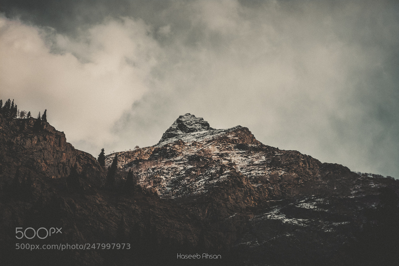 Nikon D5200 sample photo. First snowfall on mountains photography