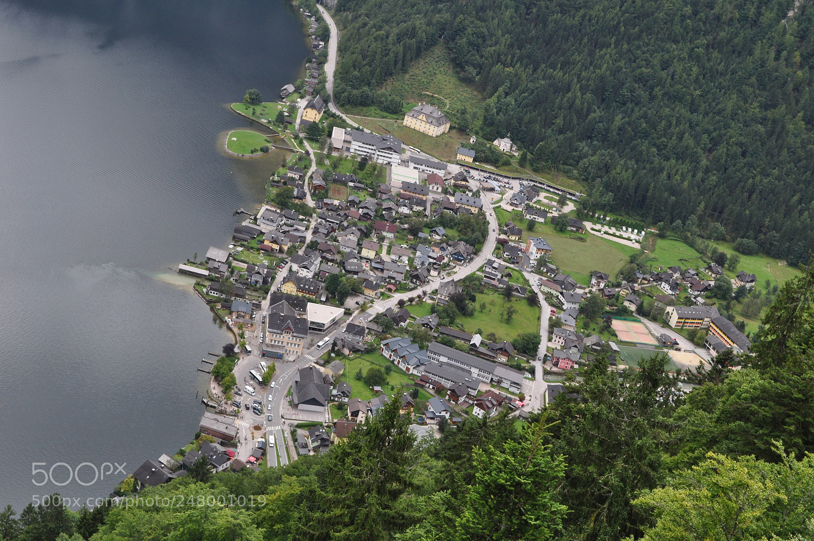 Nikon D5000 sample photo. Hallstatt from skywalk photography