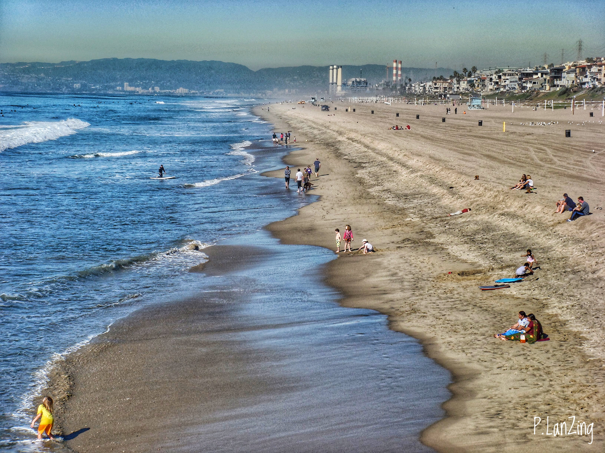 Sony DSC-T100 sample photo. Beach, los angeles photography