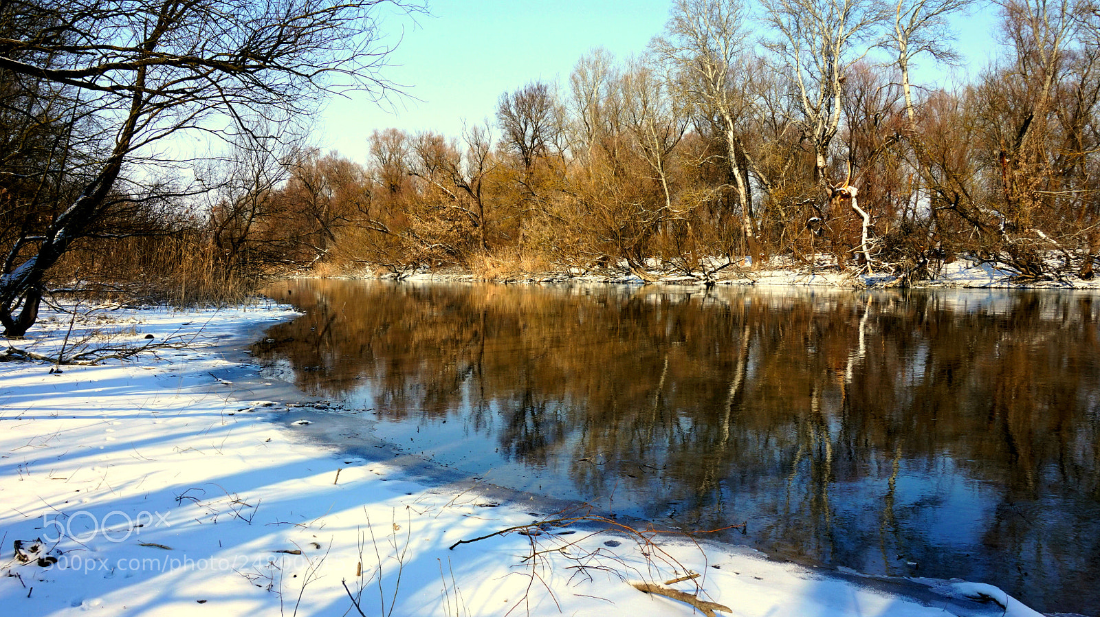Sony Alpha a5000 (ILCE 5000) sample photo. Winter reflection photography