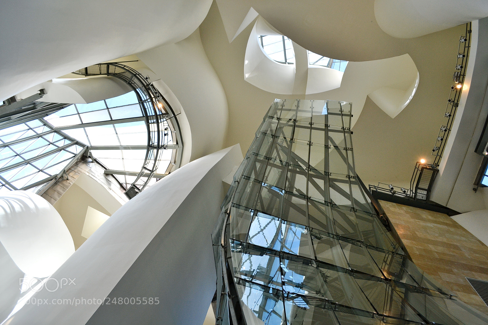 Nikon D3100 sample photo. Inside gughenheim bilbao photography