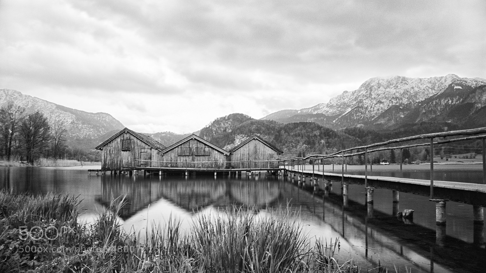Panasonic Lumix DMC-FZ1000 sample photo. Am kochelsee bw photography