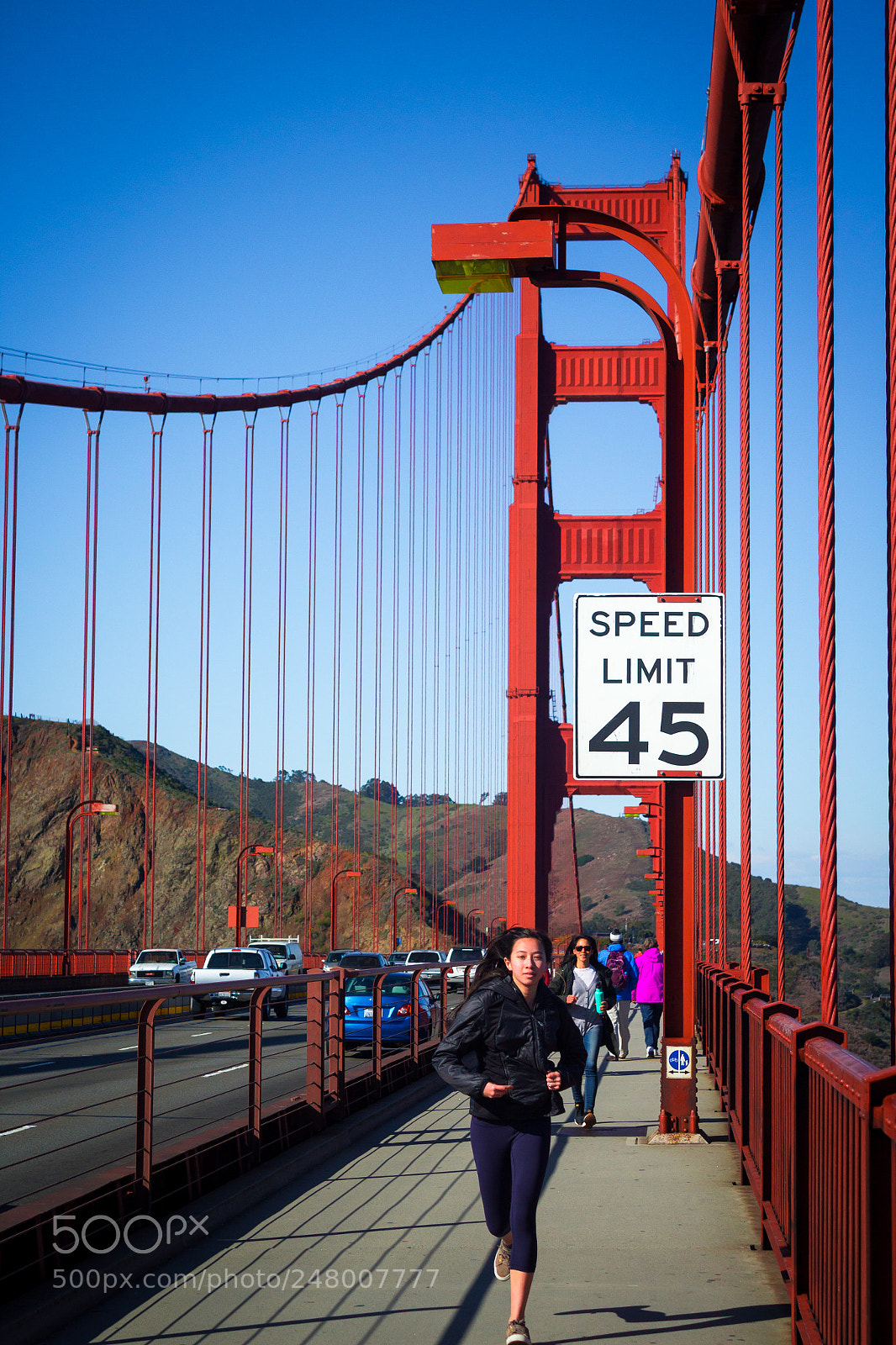 Canon EOS 1200D (EOS Rebel T5 / EOS Kiss X70 / EOS Hi) sample photo. Golden gate running photography