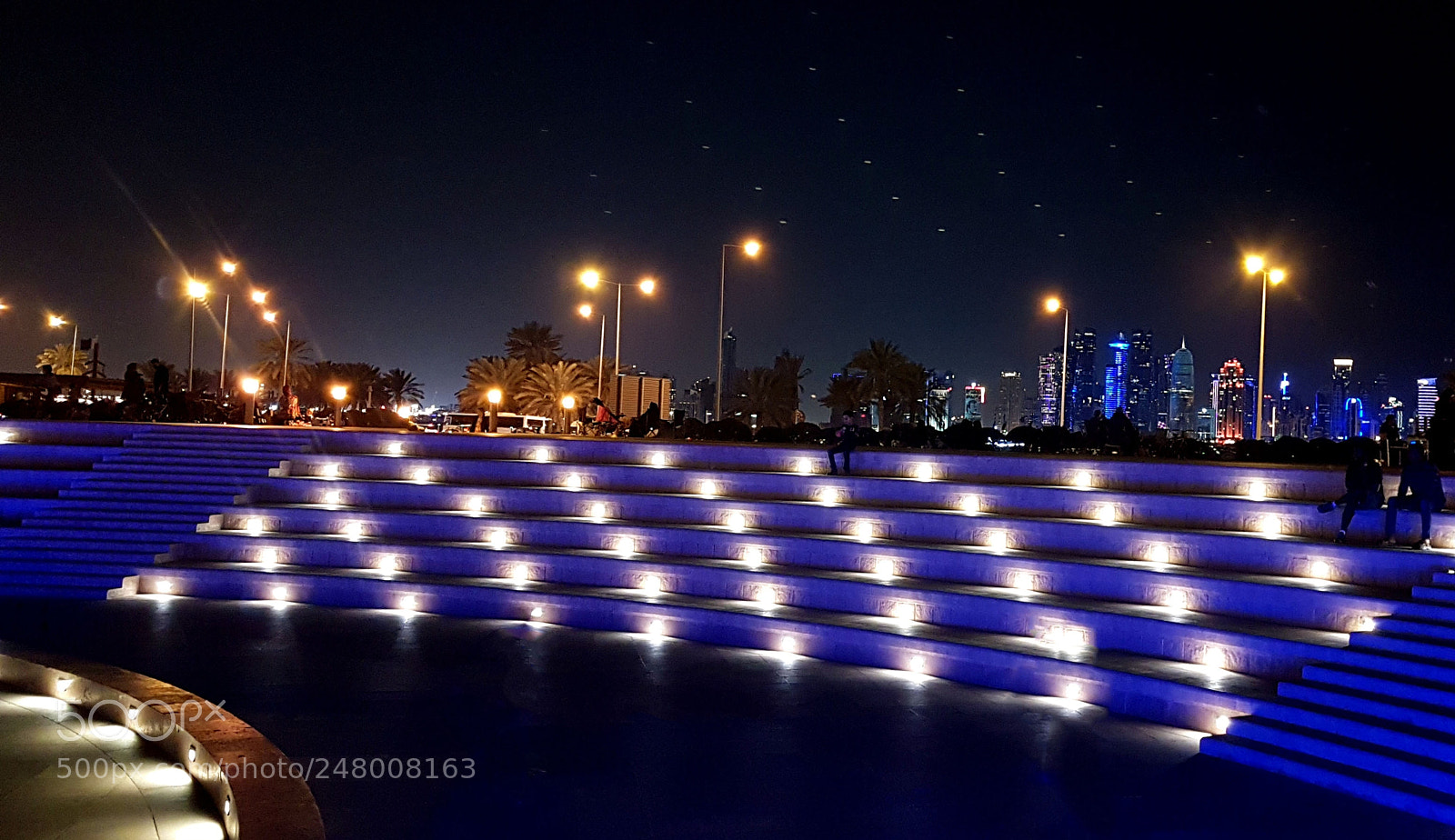 Samsung Galaxy S7 Edge sample photo. Blue light art photography