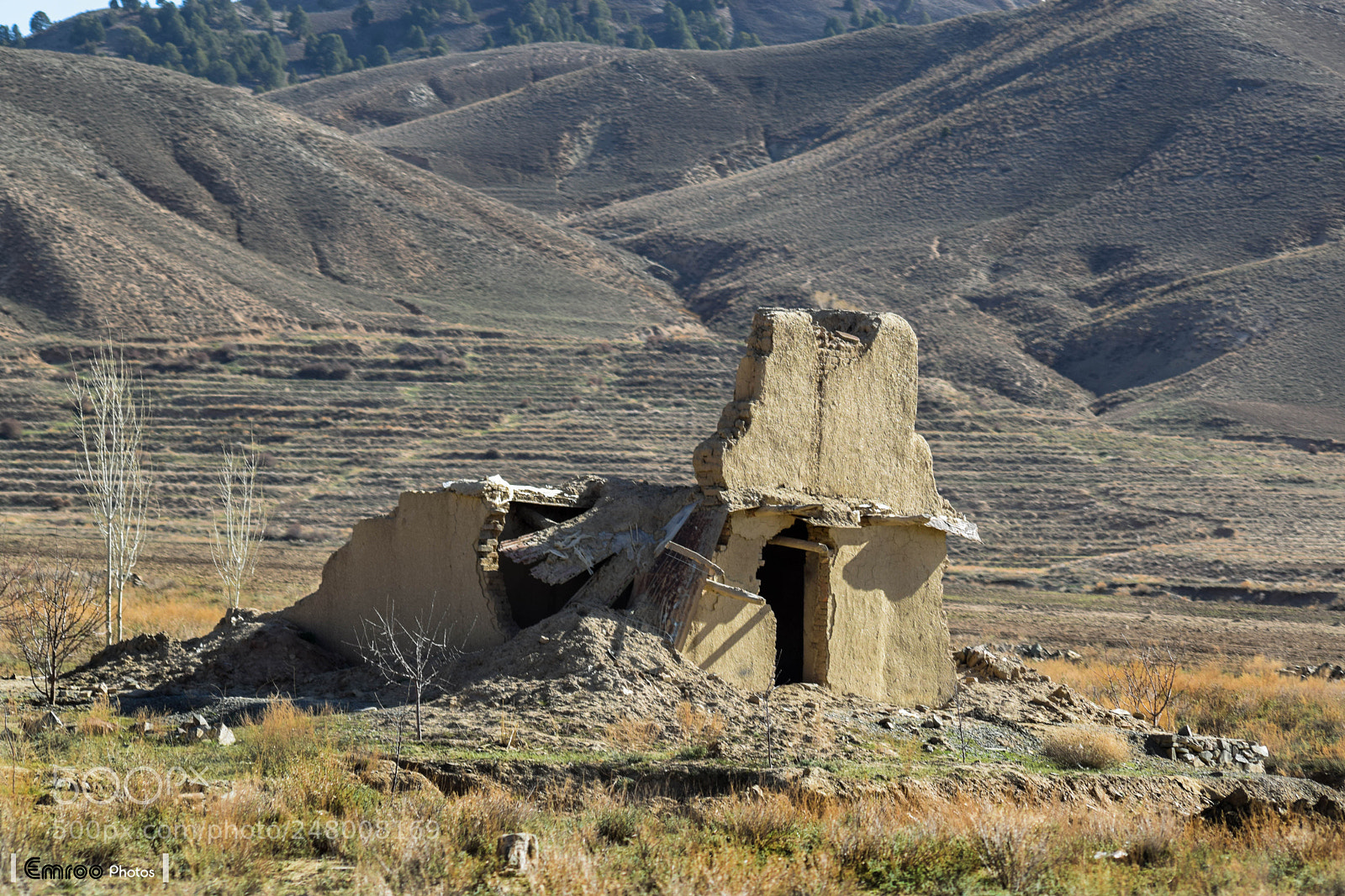 Nikon D5300 sample photo. Destroyed house in paktia photography