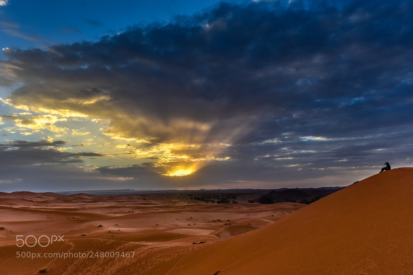 Nikon D7200 sample photo. Sunrise from merzouga, morocco photography