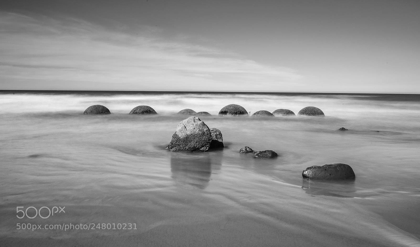 Sony a9 sample photo. Moeraki boulders photography