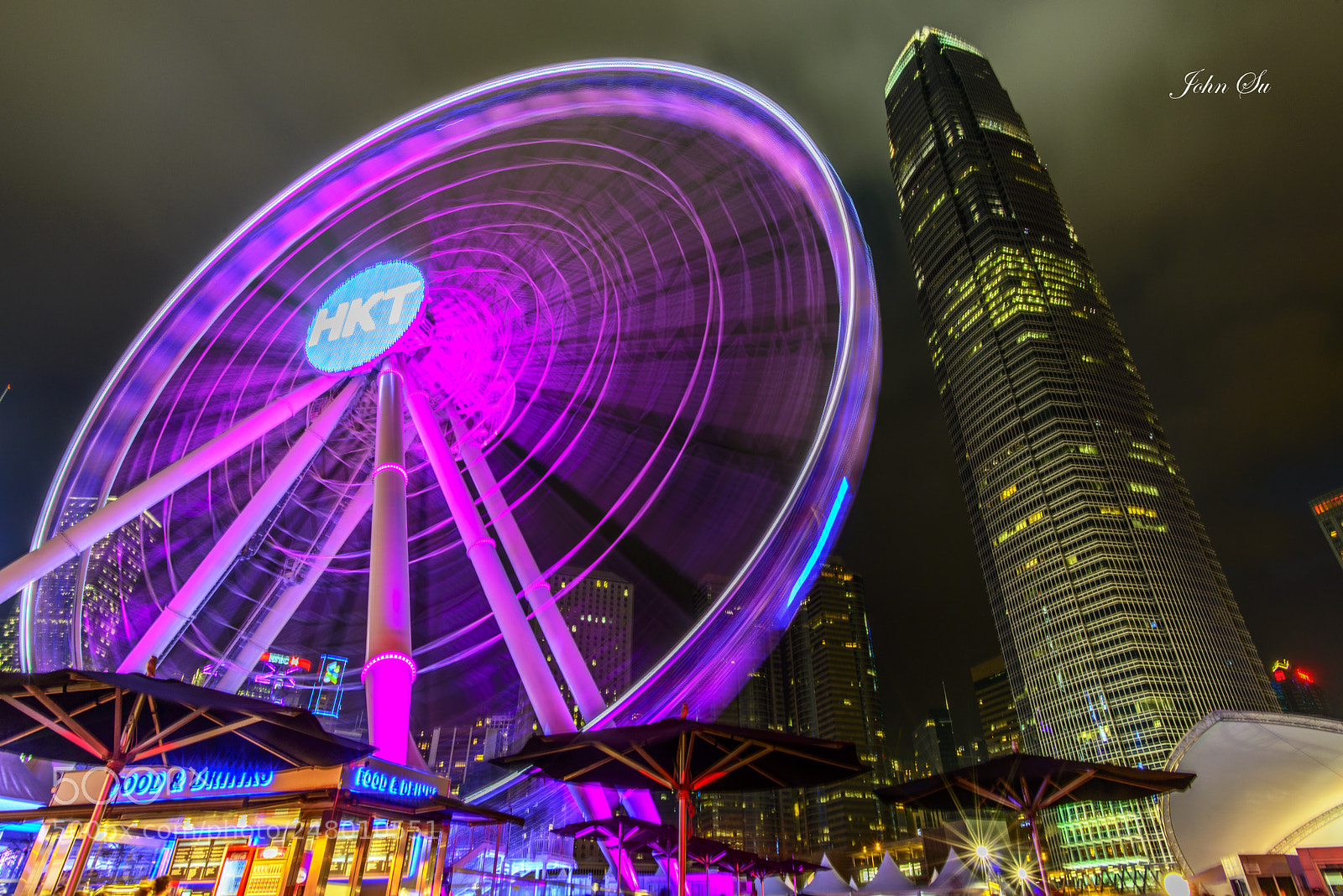 Nikon D800 sample photo. Hong kong observation wheel photography