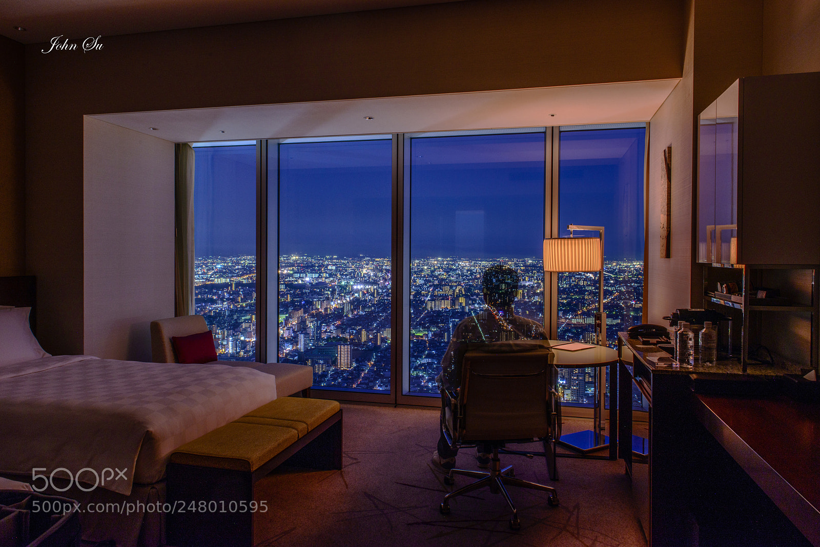 Nikon D800 sample photo. Blue hour in hotel photography