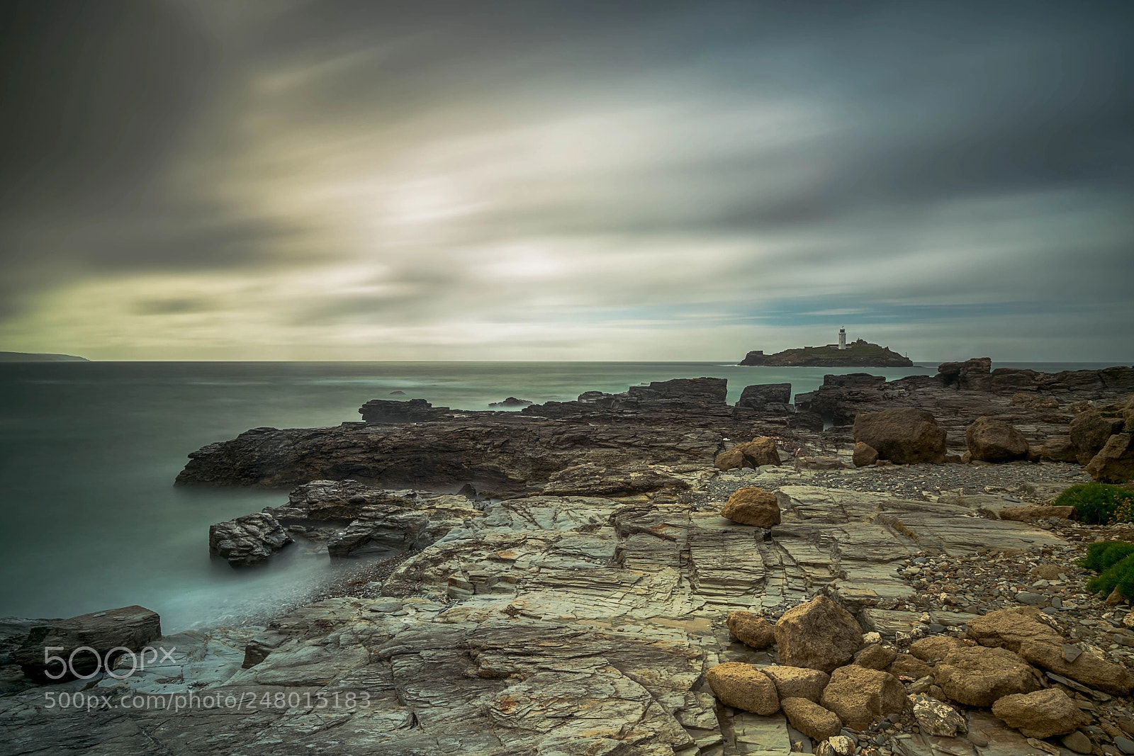 Sony a7R II sample photo. Godrevy in summer photography