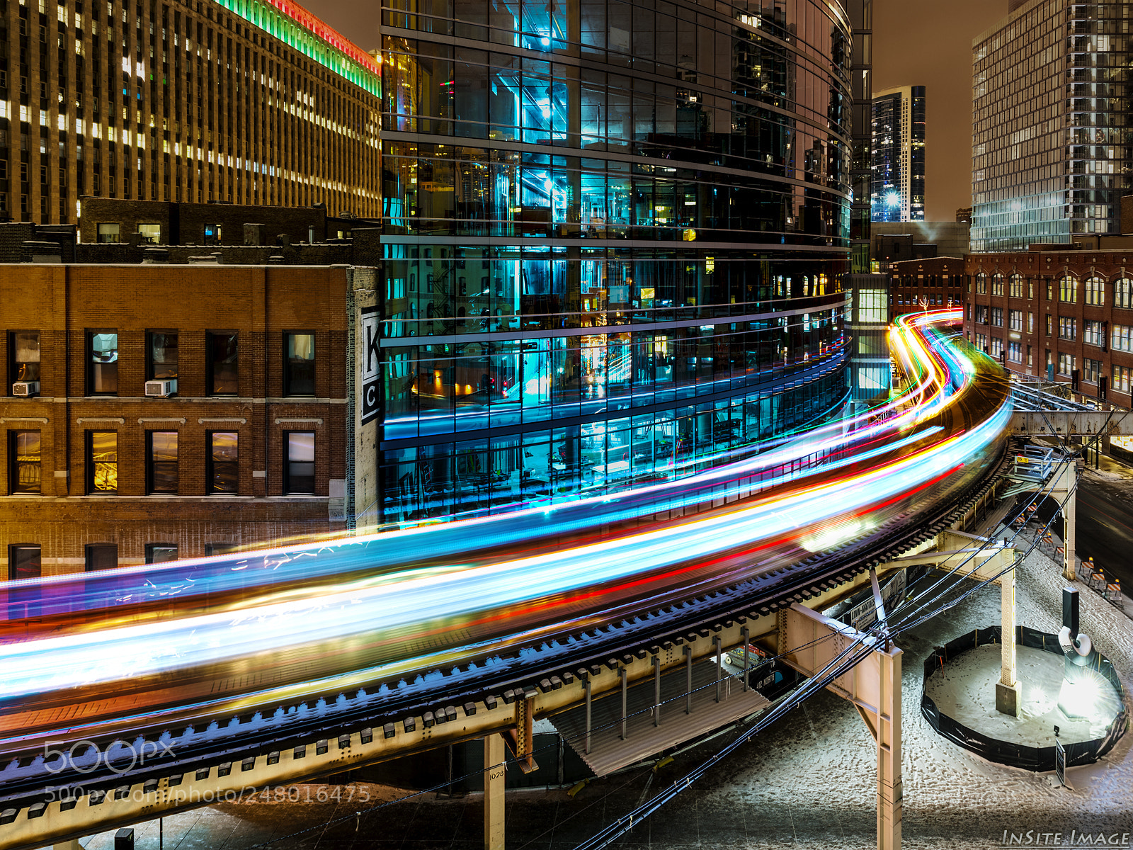 Nikon D850 sample photo. Duel chicago l train photography