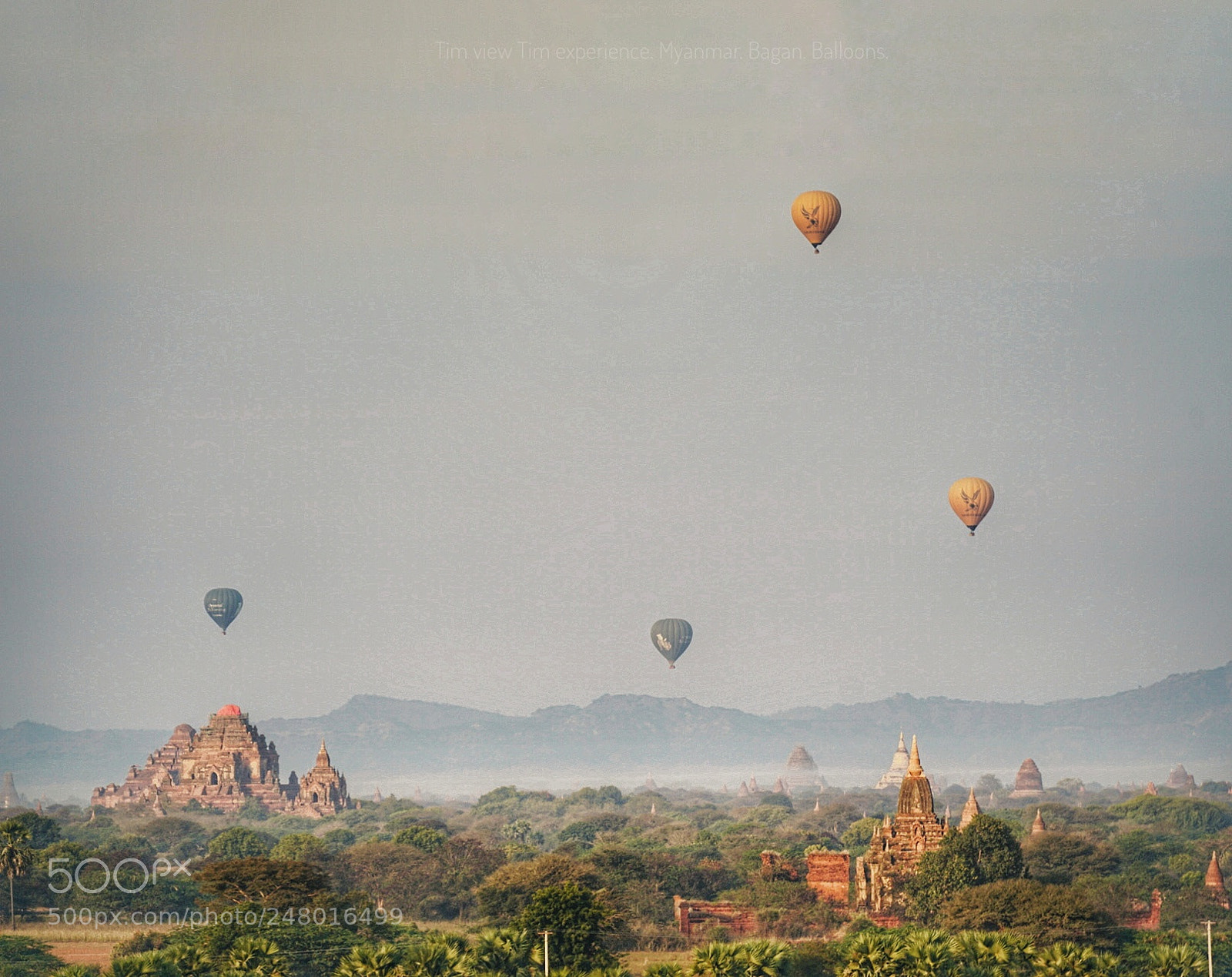Sony a7R II sample photo. Bagan balloon photography
