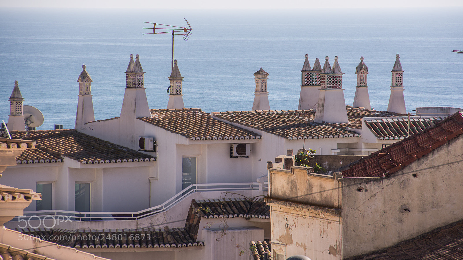 Nikon D7200 sample photo. Algarve toit, la mer photography