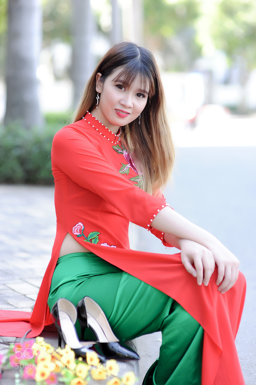 Nikon D700 sample photo. Long dress photography