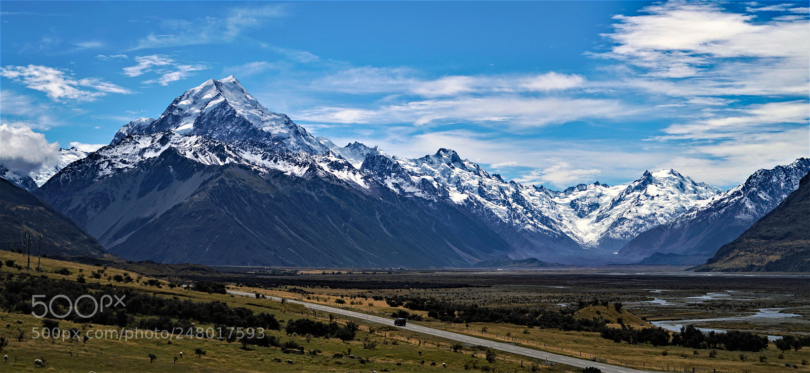 Sony a7R II sample photo. Road to mt cook photography