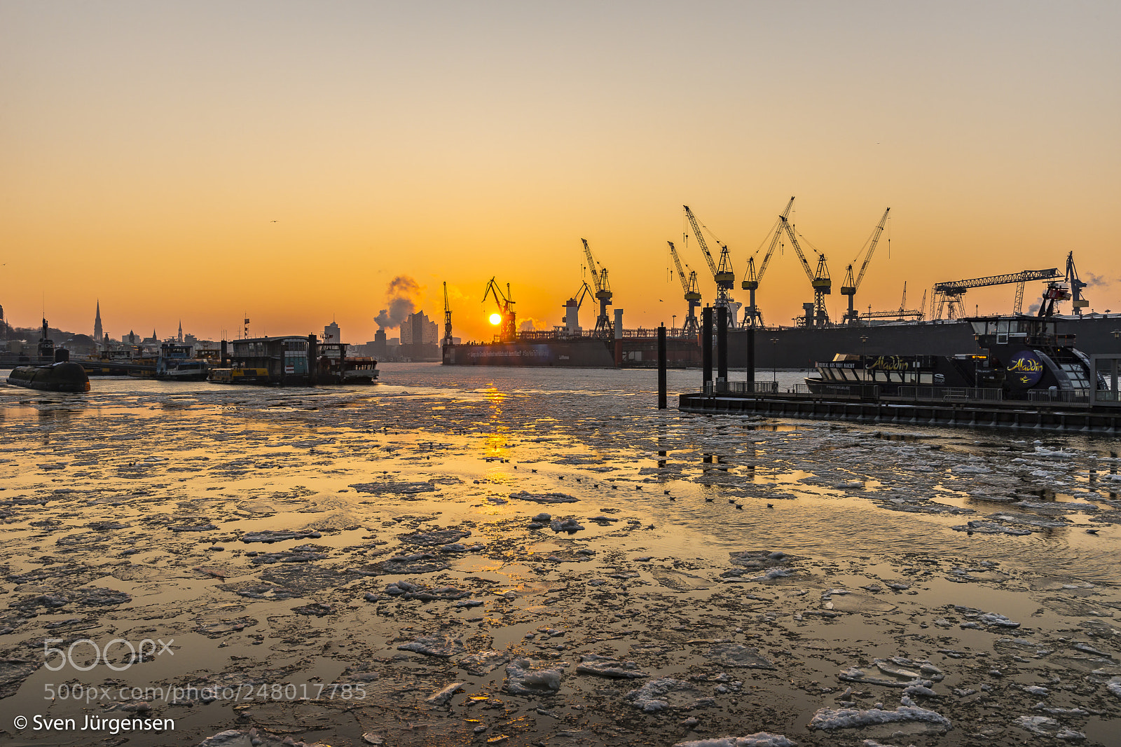 Sony SLT-A99V sample photo. Sonnenaufgang hamburg fischmarkt photography