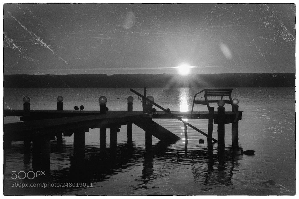Canon EOS 40D sample photo. Sunset at lake ammer photography