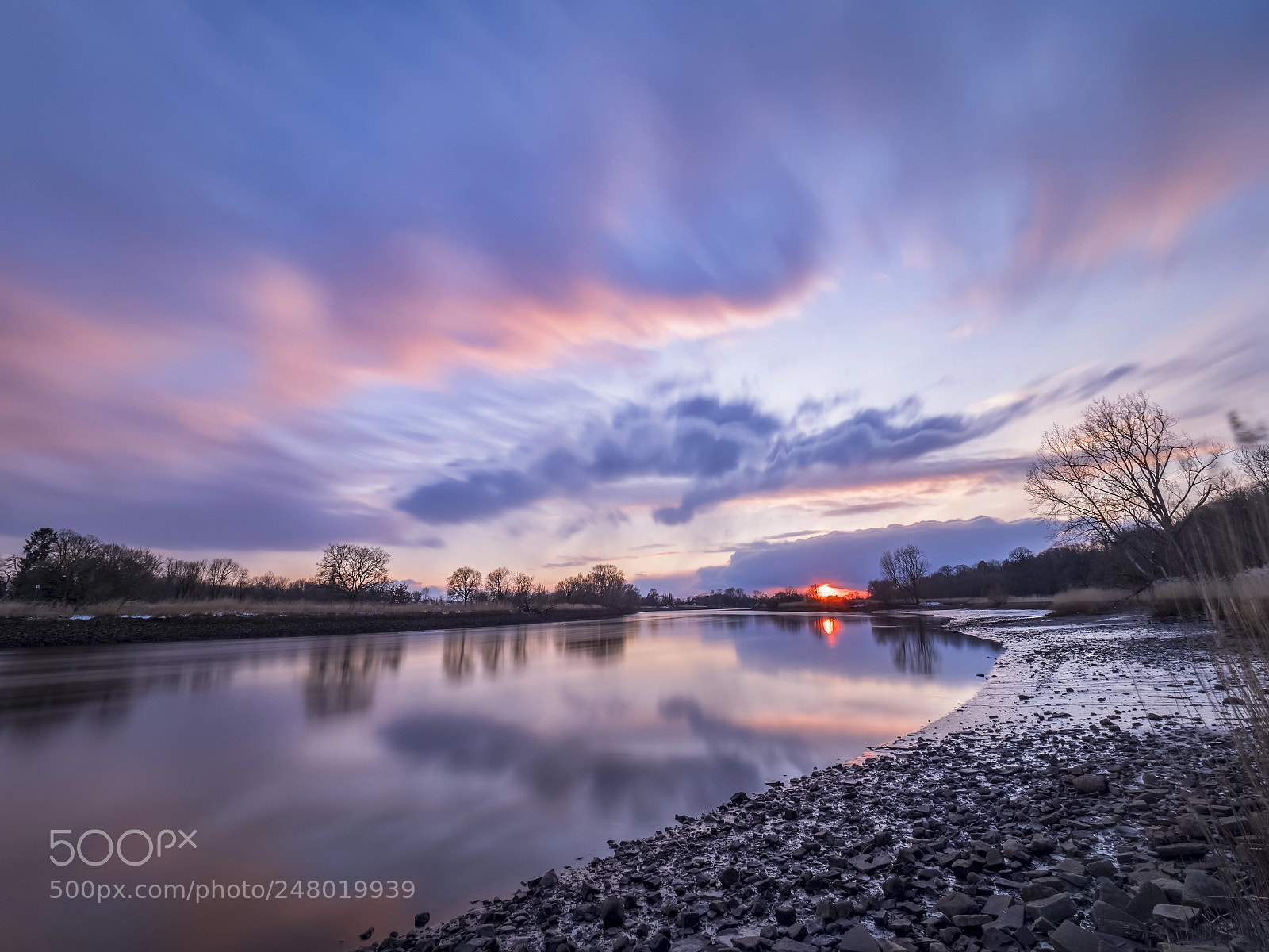 Olympus OM-D E-M1 Mark II sample photo. Sunset at river lesum photography