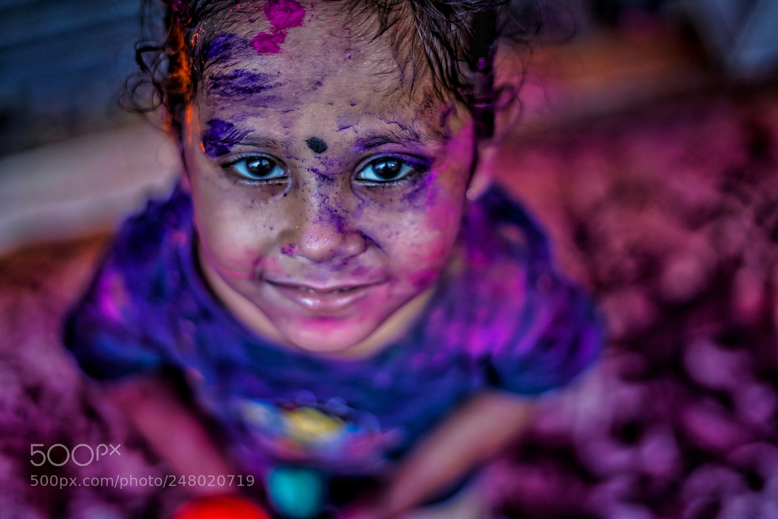 Sony a7R II sample photo. Holi face photography