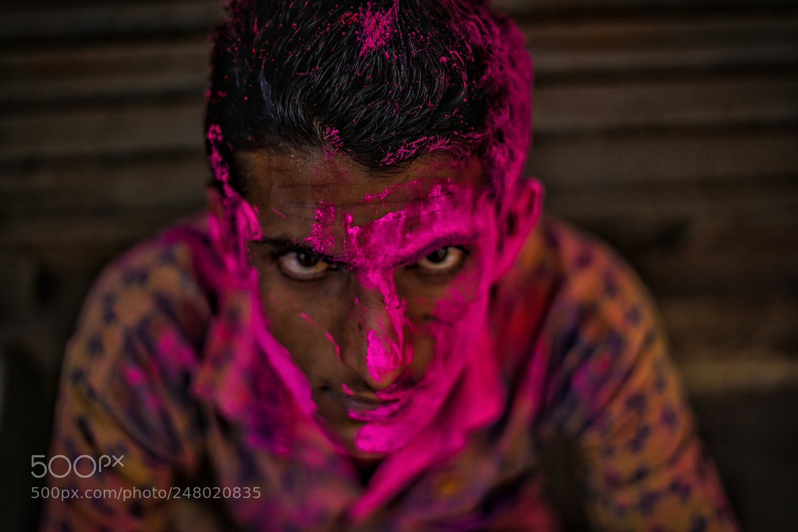 Sony a7R II sample photo. Holi face photography