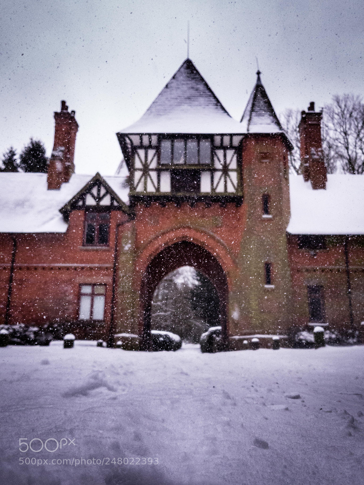 Samsung Galaxy S8+ sample photo. Snow at the lodge photography