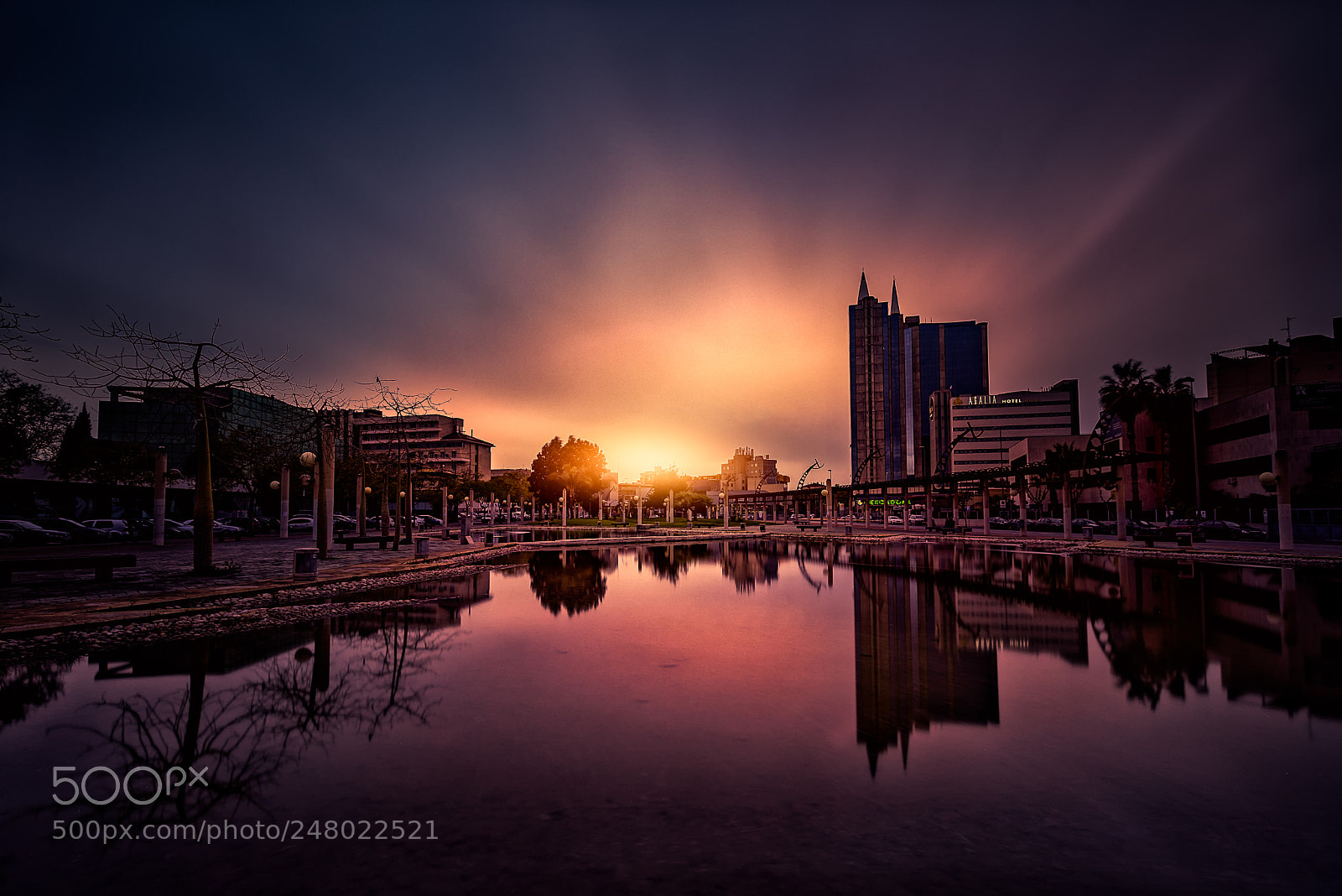 Nikon D810 sample photo. Sunset in the city photography