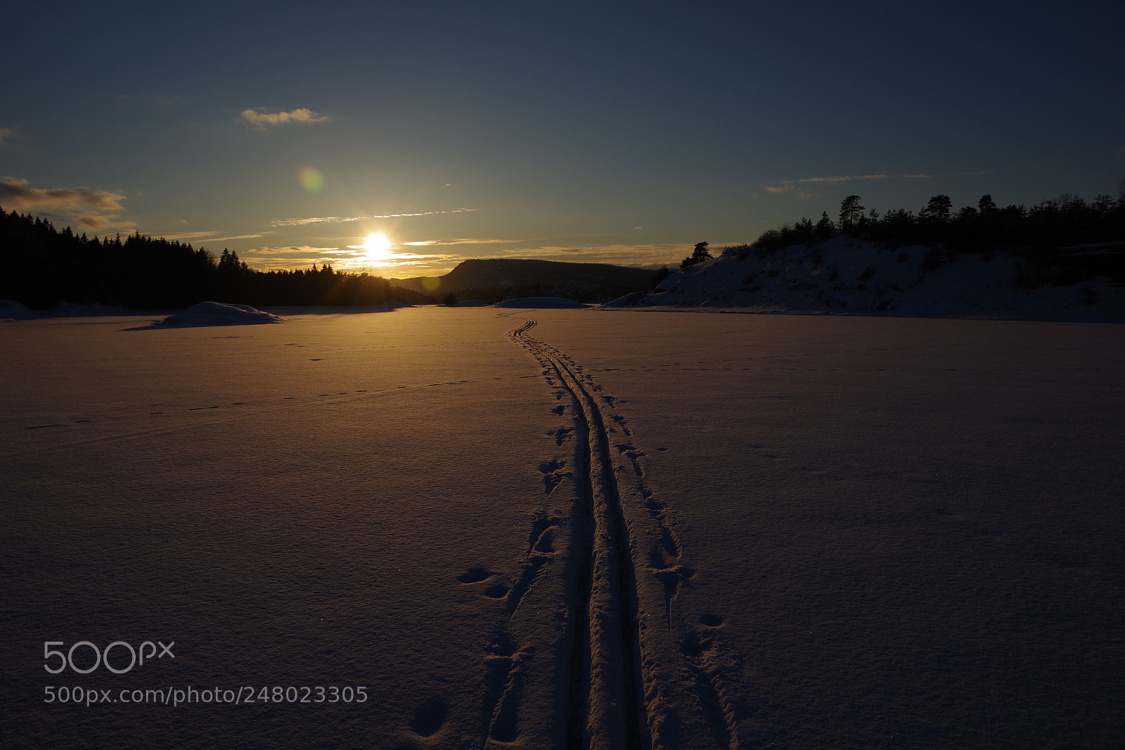 Pentax K-70 sample photo. Fjord skiing photography