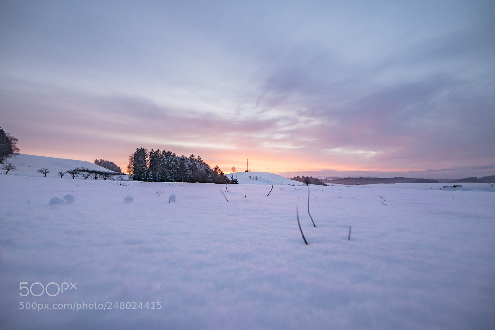 Nikon D800 sample photo. Cold sunset photography