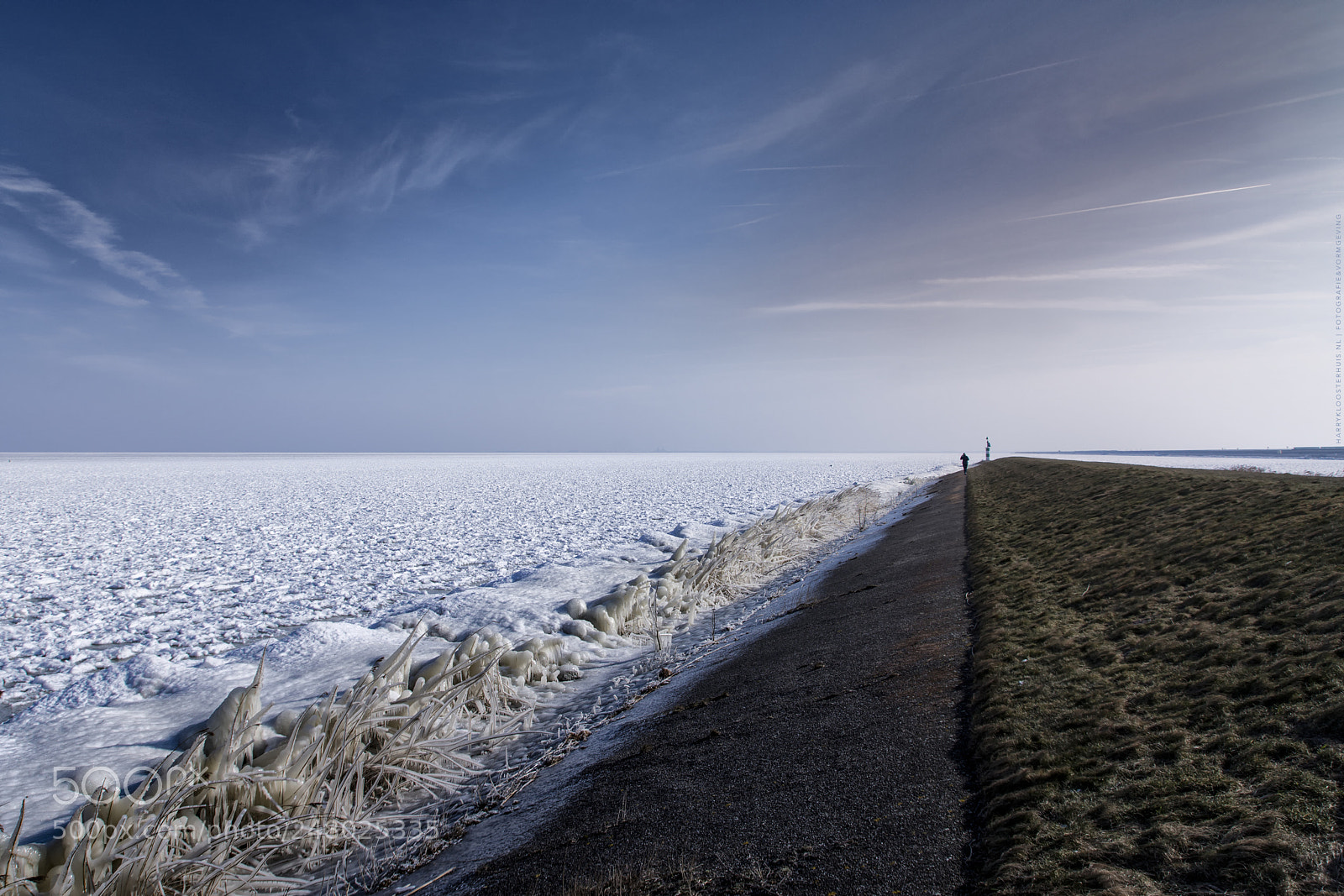 Nikon D7200 sample photo. Frozen ijsselmeer photography