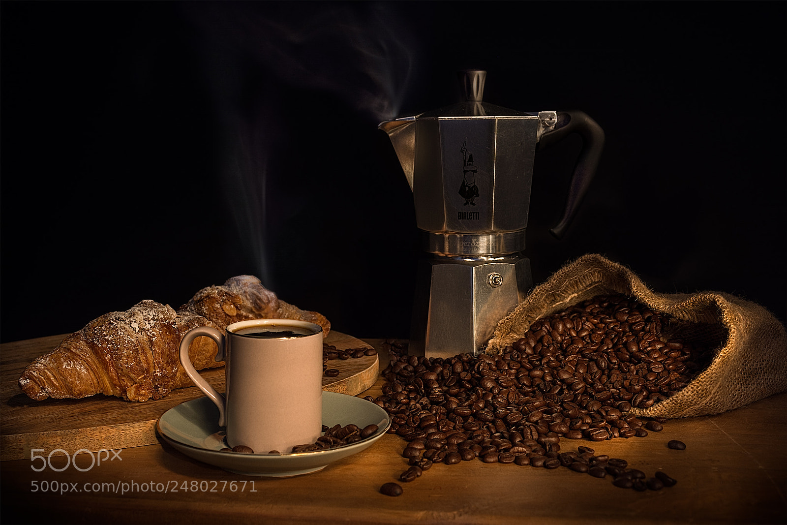 Nikon D7100 sample photo. Coffee and croissants. photography