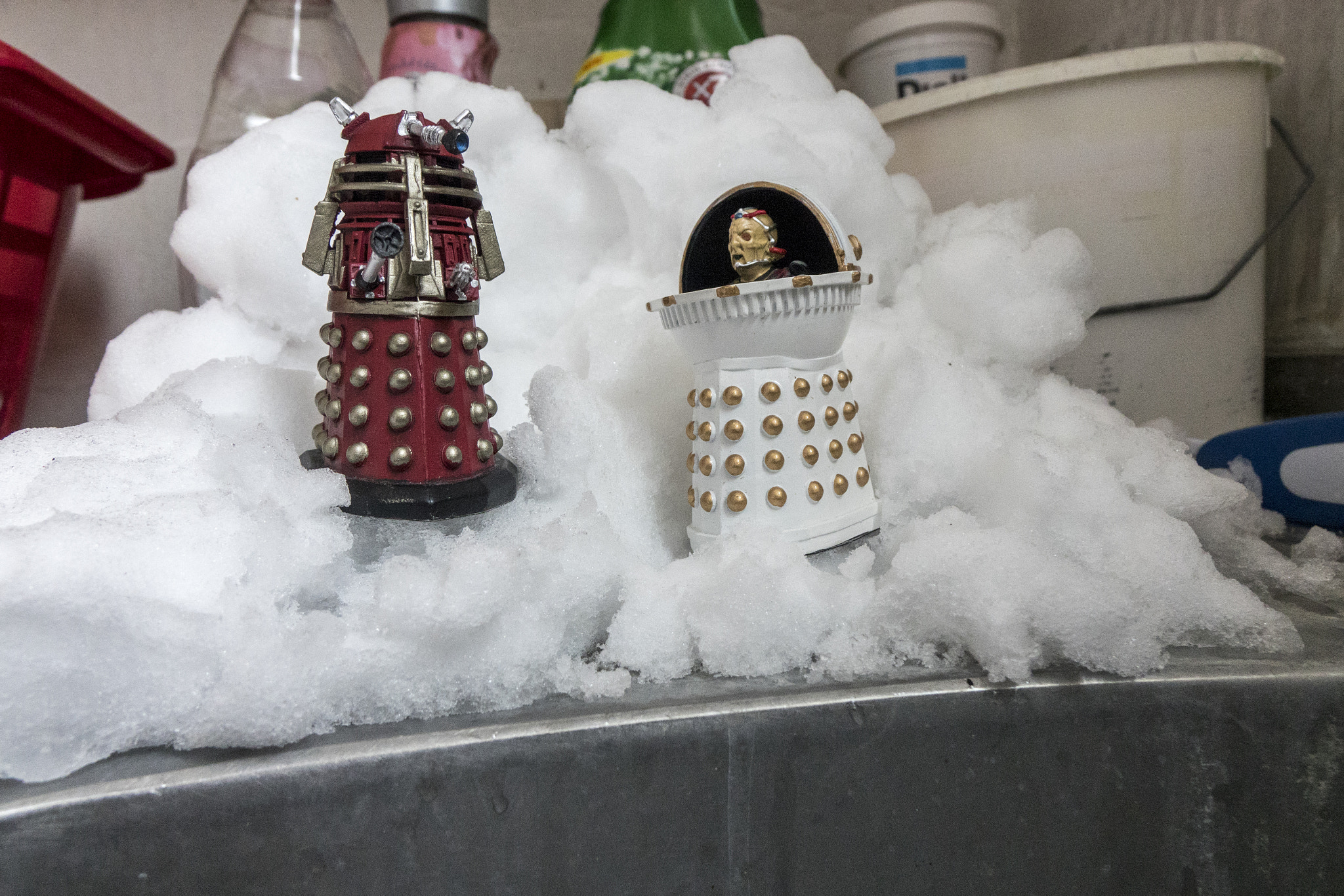 Sony Cyber-shot DSC-RX10 II sample photo. Daleks and snow photography