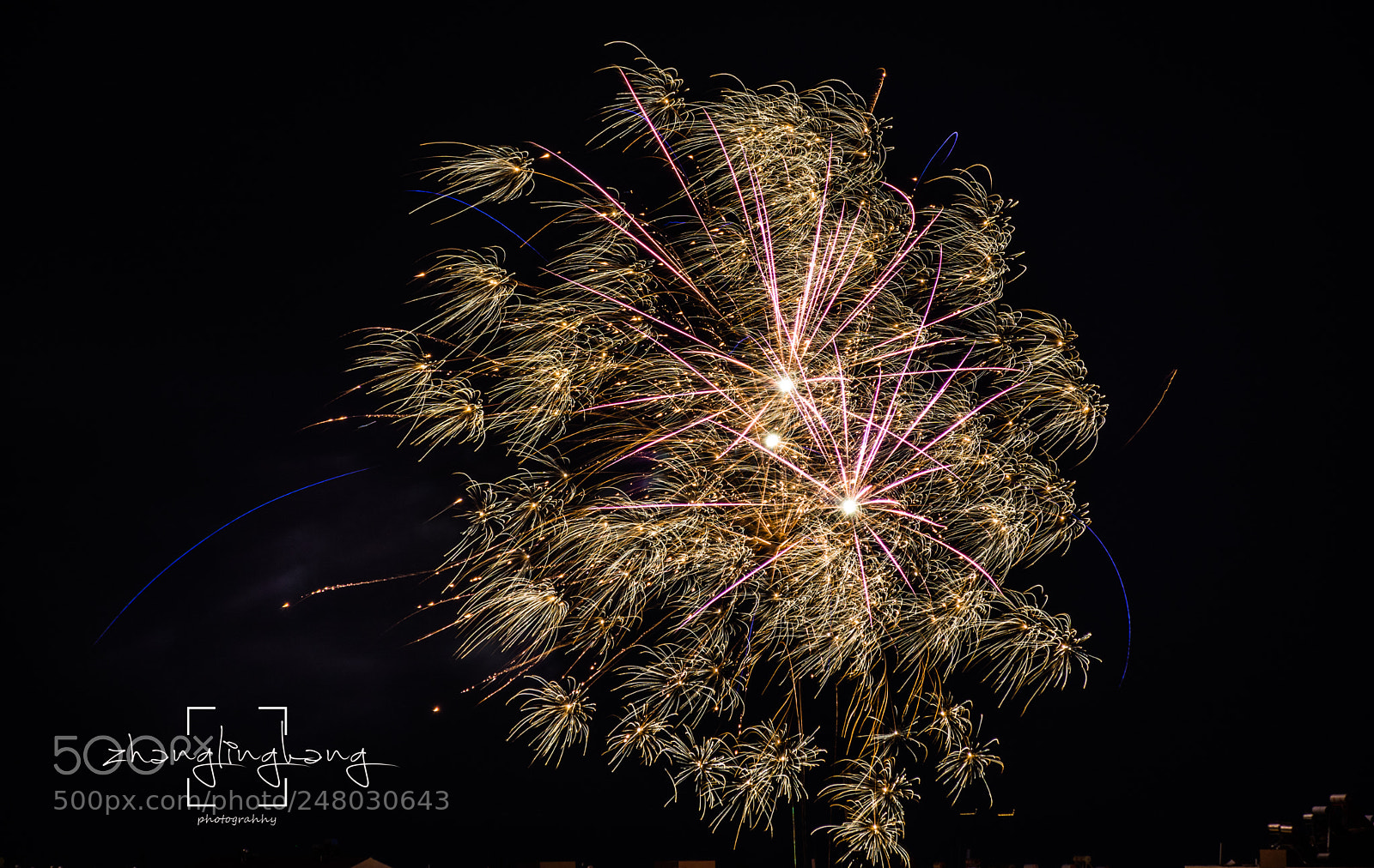 Nikon D7100 sample photo. Firework photography
