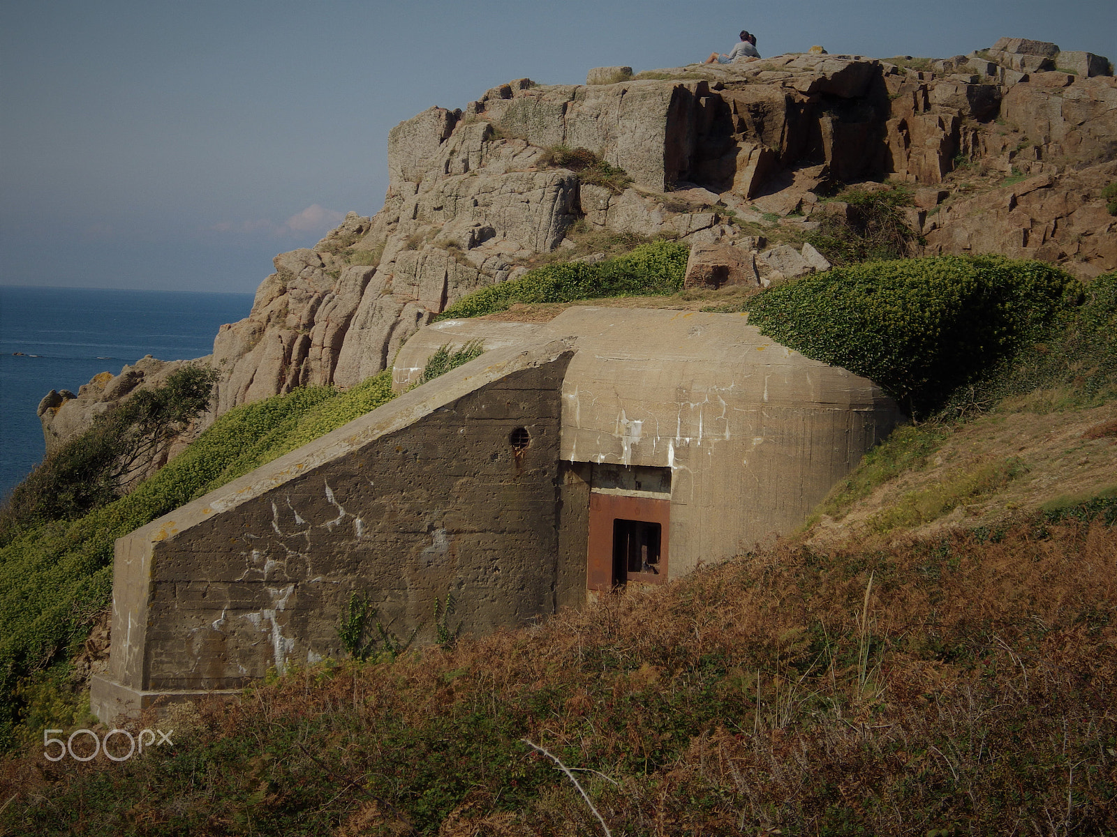 Pentax X-5 sample photo. La pulente wwii bunker, jersey, channel islands) photography