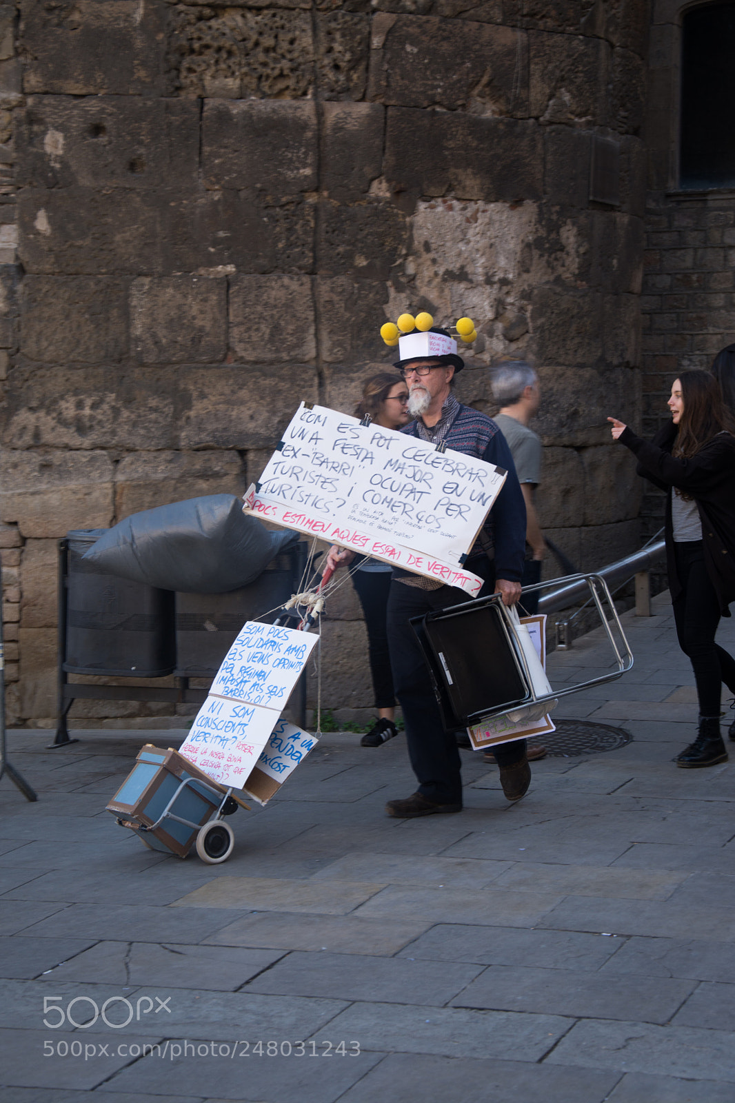 Nikon D7100 sample photo. Protesting in barcelona photography
