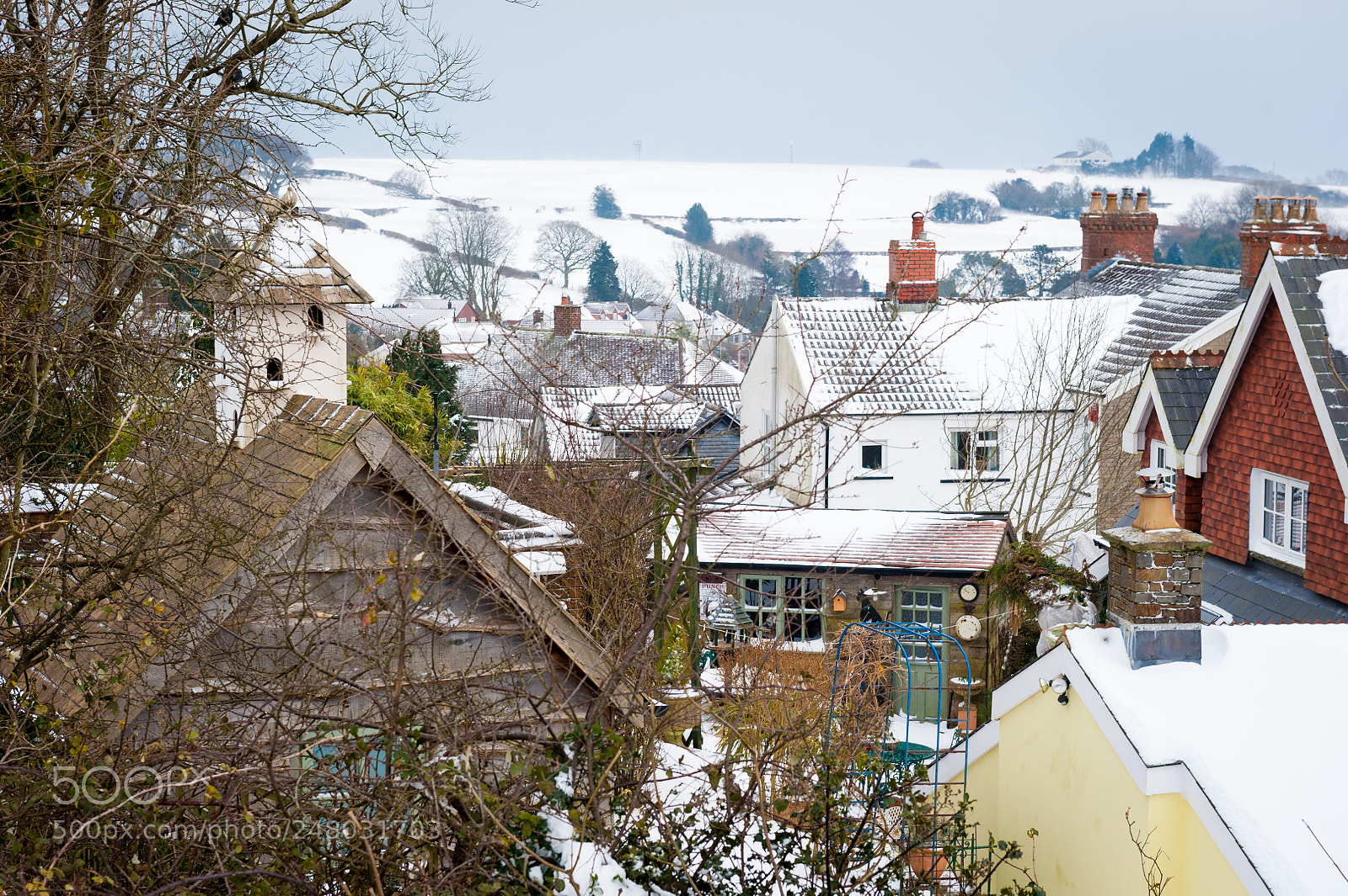Nikon D700 sample photo. Winter rooftops photography