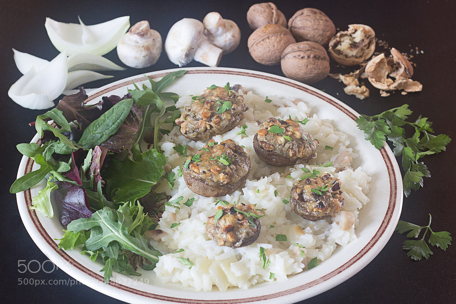 Canon EOS 60D sample photo. Champignons farcis au bleu photography