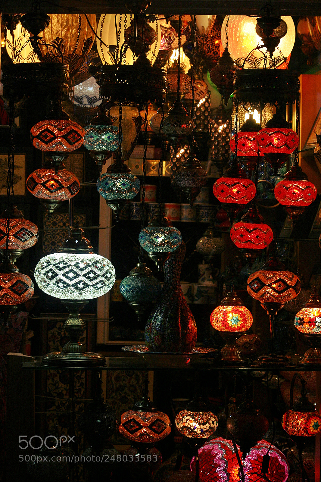 Canon EOS 10D sample photo. Istanbul lamp store photography