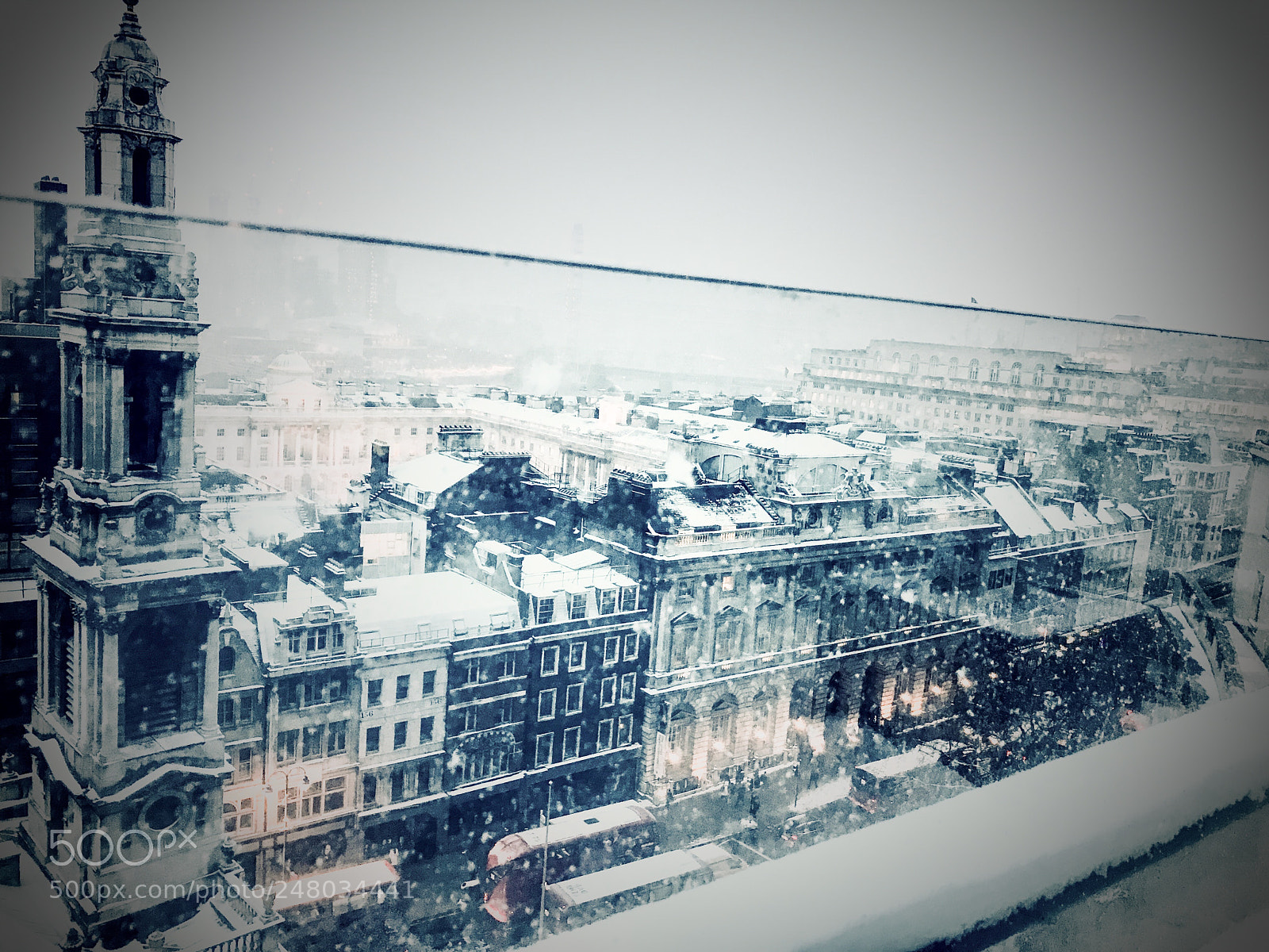 Apple iPhone 7 sample photo. Snowy old town photography