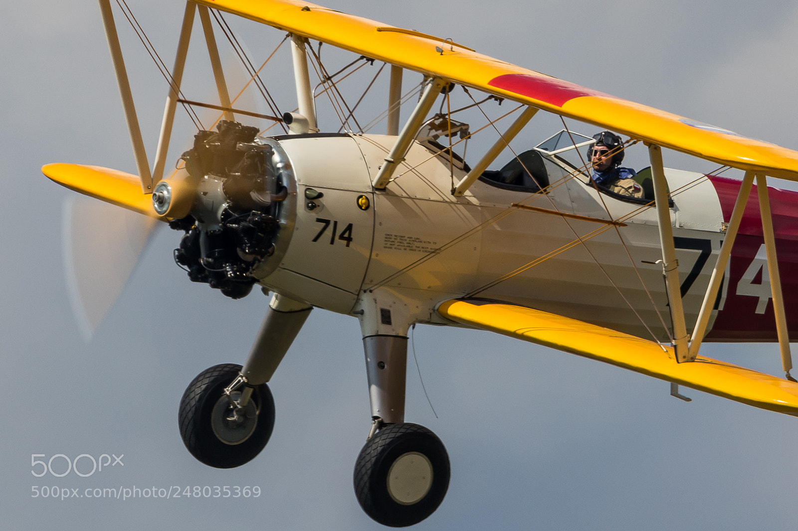 Canon EOS 7D Mark II sample photo. Boeing stearman photography