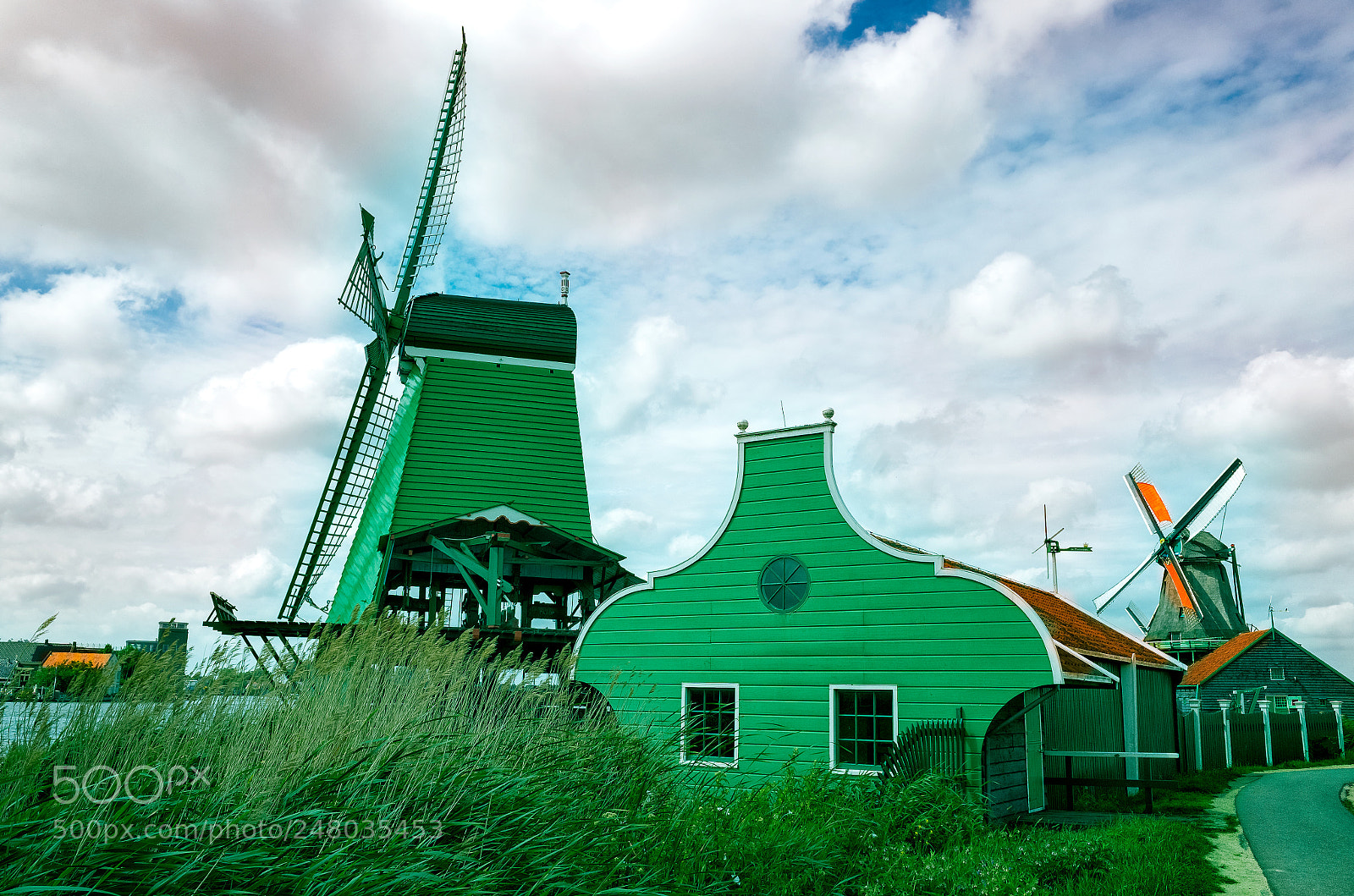 Ricoh GR sample photo. Dutch windmills from zaanse photography