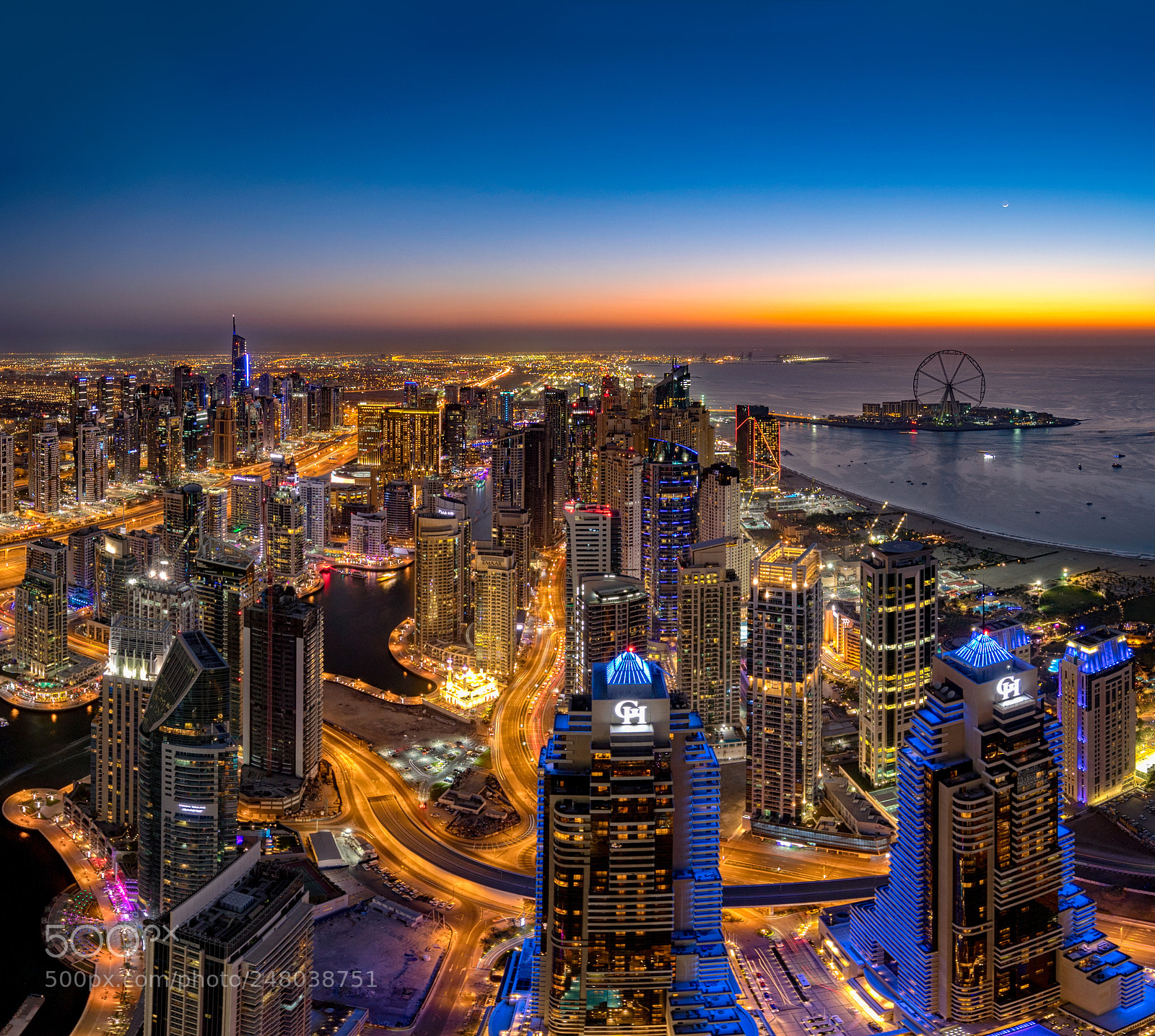 Canon EOS 6D Mark II sample photo. Dubai sunset photography