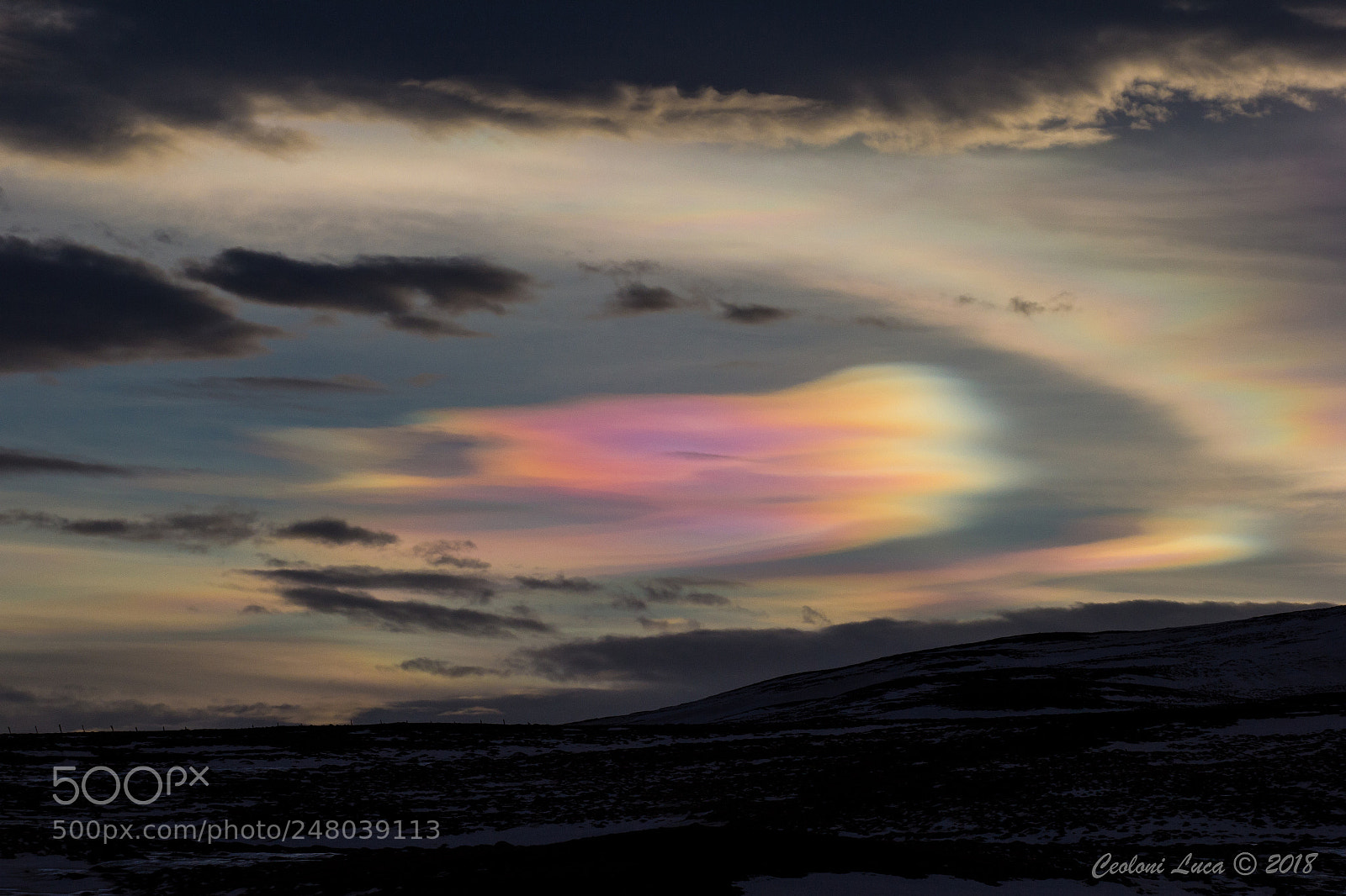 Canon EOS 60D sample photo. Polar stratospheric clouds photography