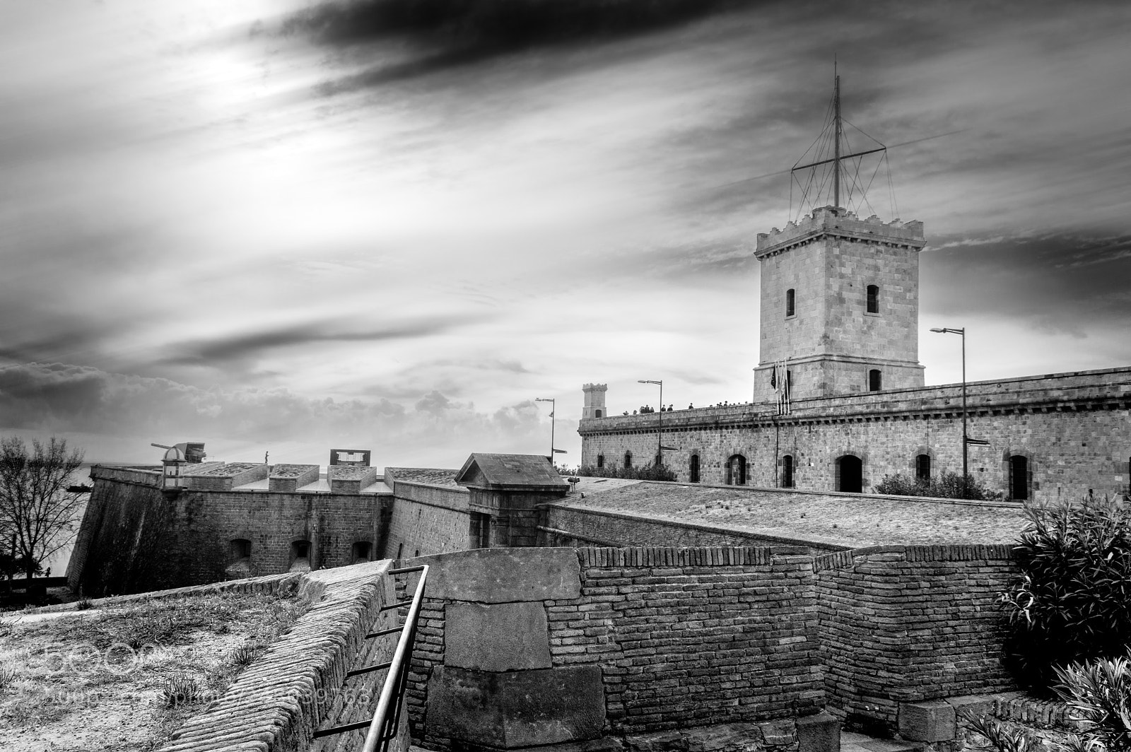 Nikon D3200 sample photo. Castell de montjuïc photography