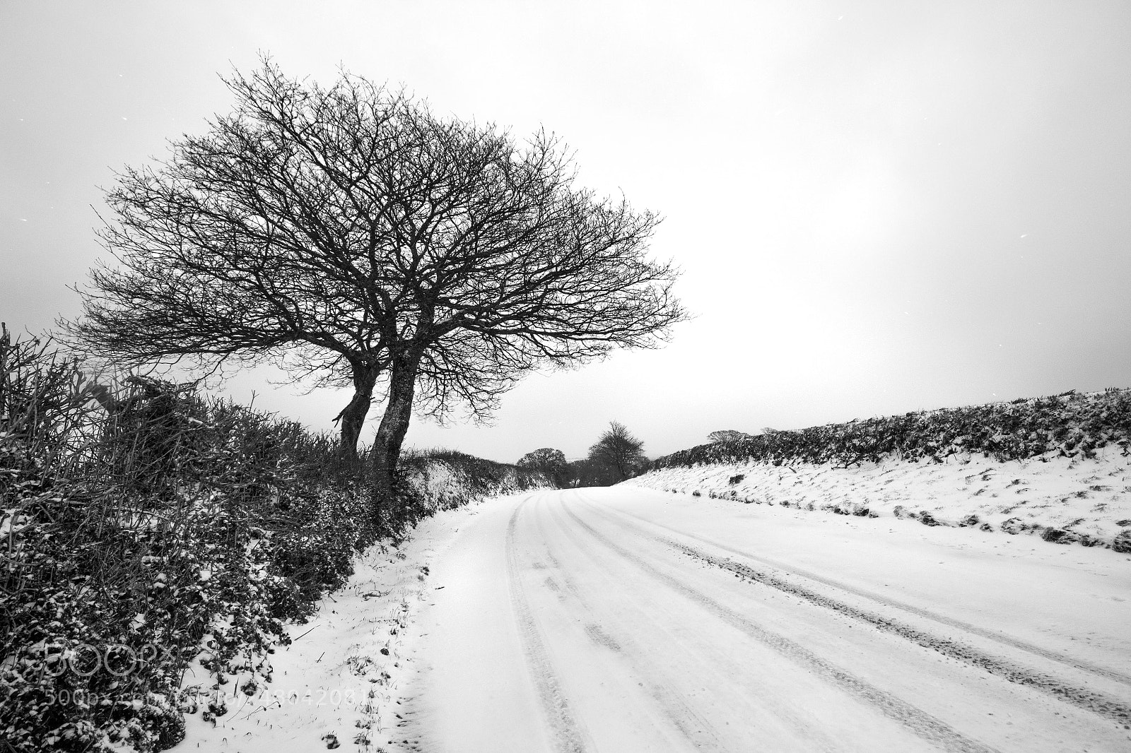 Canon EOS 700D (EOS Rebel T5i / EOS Kiss X7i) sample photo. Bissom road under snow photography