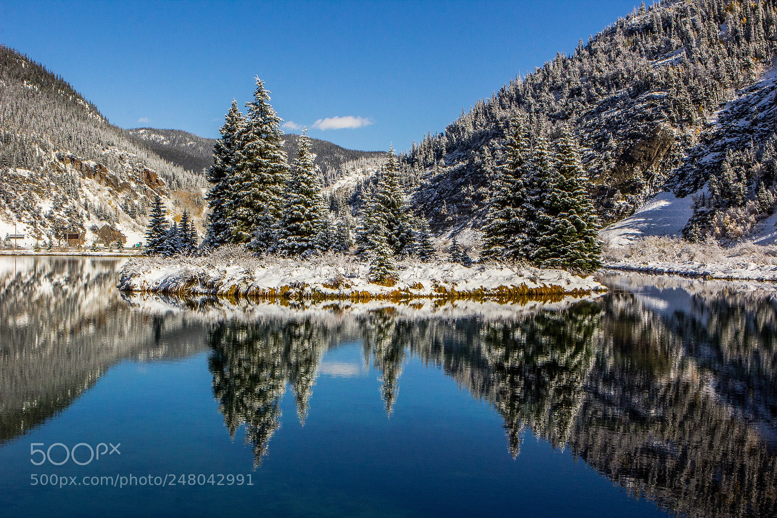 Canon EOS 60D sample photo. Fresh snow reflections photography