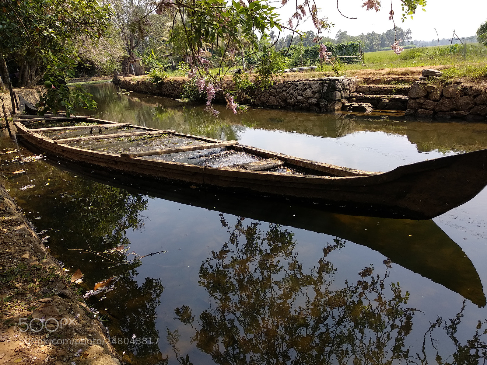 Xiaomi Mi A1 sample photo. Boat after a rainy photography