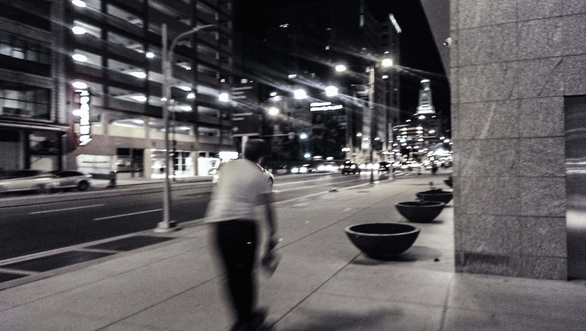 HTC ONE sample photo. Motion down the street photography