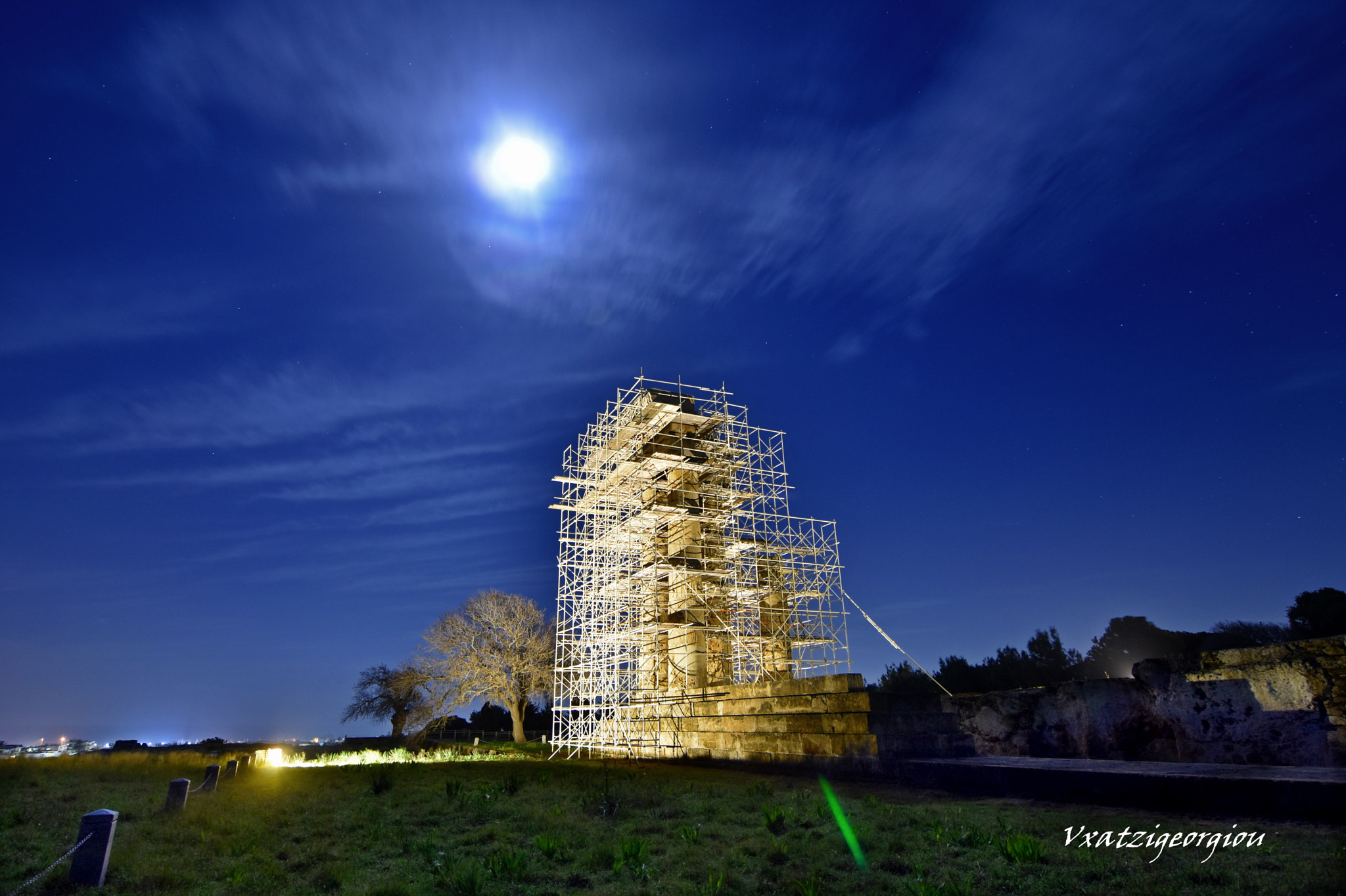 Nikon D3400 sample photo. Temple at night photography